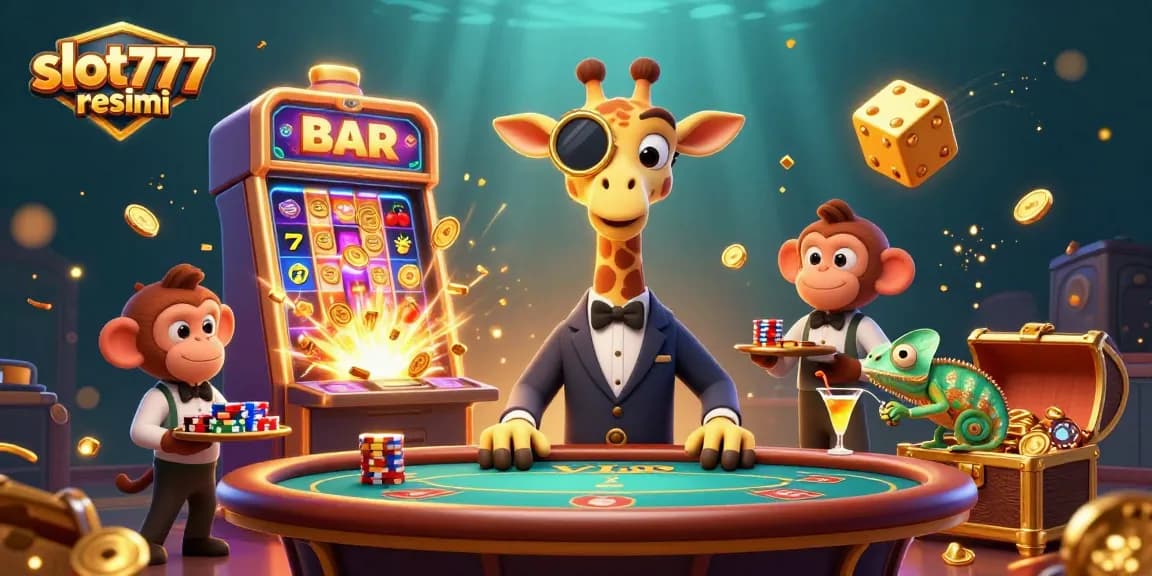 Experience the excitement of gaming at slot777 resmi with vibrant characters and jackpot celebrations.