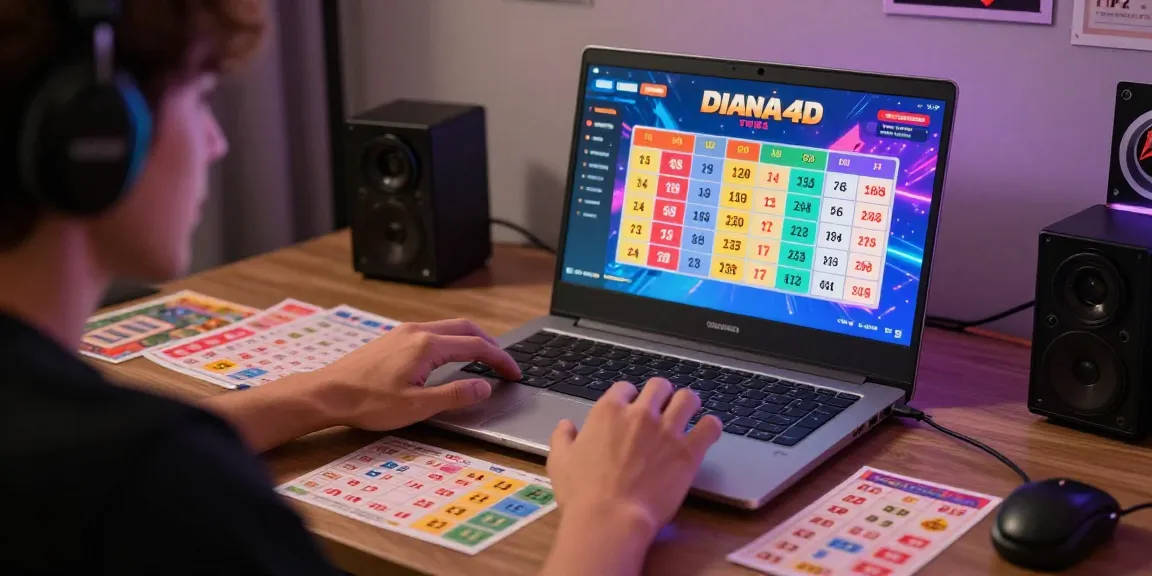 Diana4D platform togel gacor dengan pemain antusias di ruangan nyaman, dan grafik menarik di layar.