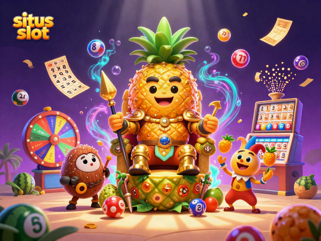 Experience the excitement of situs slot with vibrant characters and dynamic casino elements.