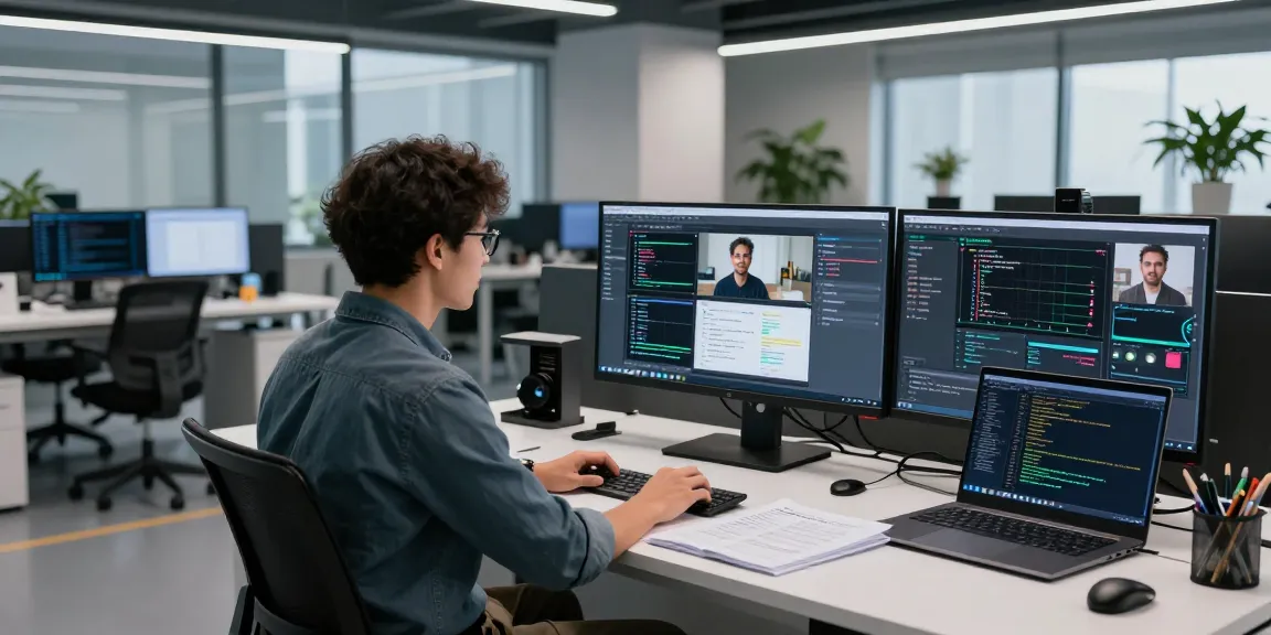 Dynamic scene illustrating an advanced ai image detector in a tech lab as a data scientist analyzes AI-generated images.