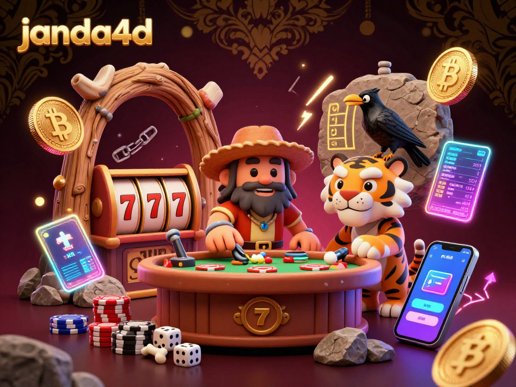 Janda4D hadir dengan ilustrasi kasino prasejarah yang menarik dengan pemenang dan permainan slot.