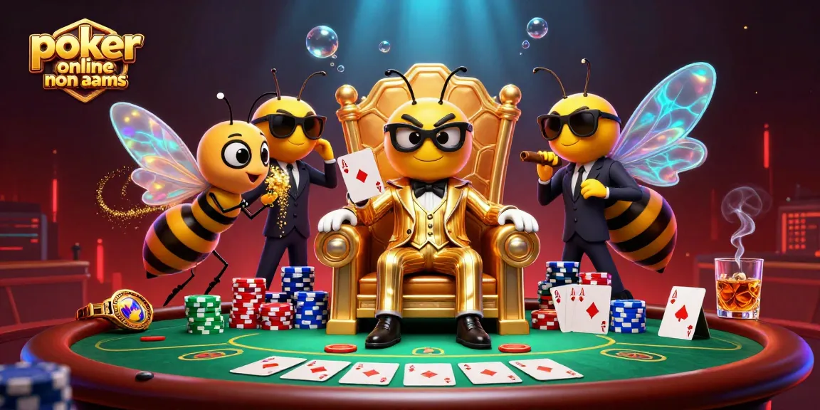 Giocare a poker online non AAMS in un ambiente animato e dinamico, ricco di dettagli.