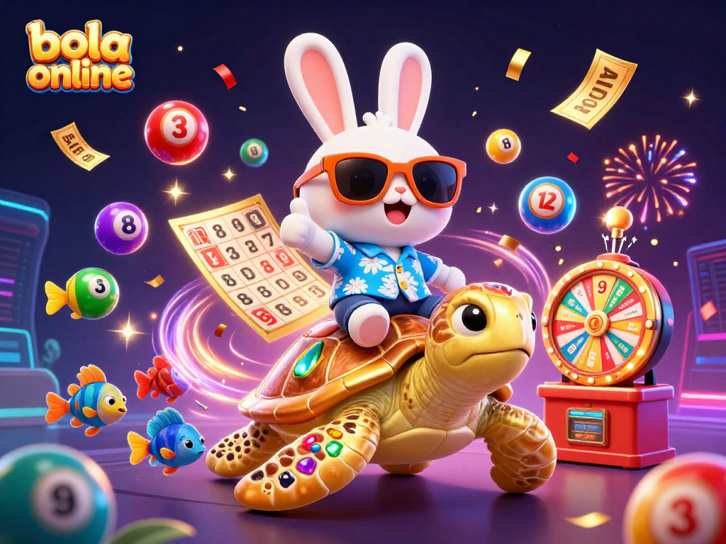 Engage with bola online through colorful lottery games featuring a lucky rabbit and golden sea turtle.