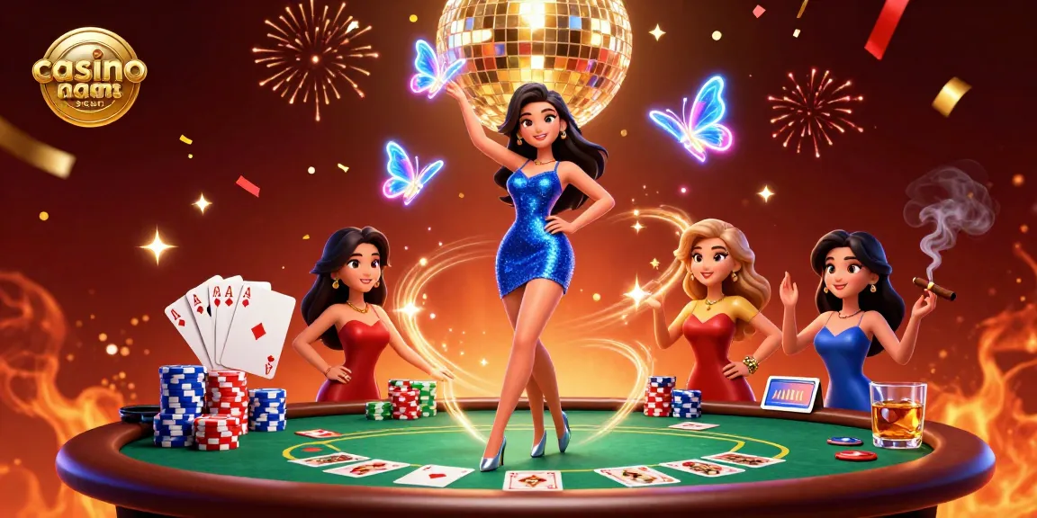 Interagisci con i casino non AAMS sicuri attraverso un'illustrazione 3D vivace di una scena di casinò glamour.