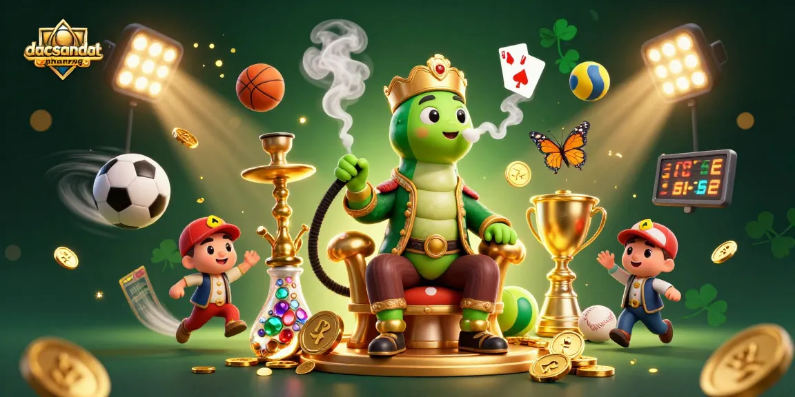 dacsandatphanrang showcases an immersive 3D casino scene featuring vibrant character and gaming elements.