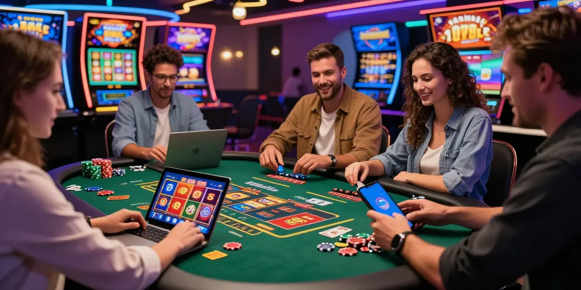 Explore dynamic online gaming at credit card casinos with engaging players enjoying games on various devices at https://brcs.co.uk.