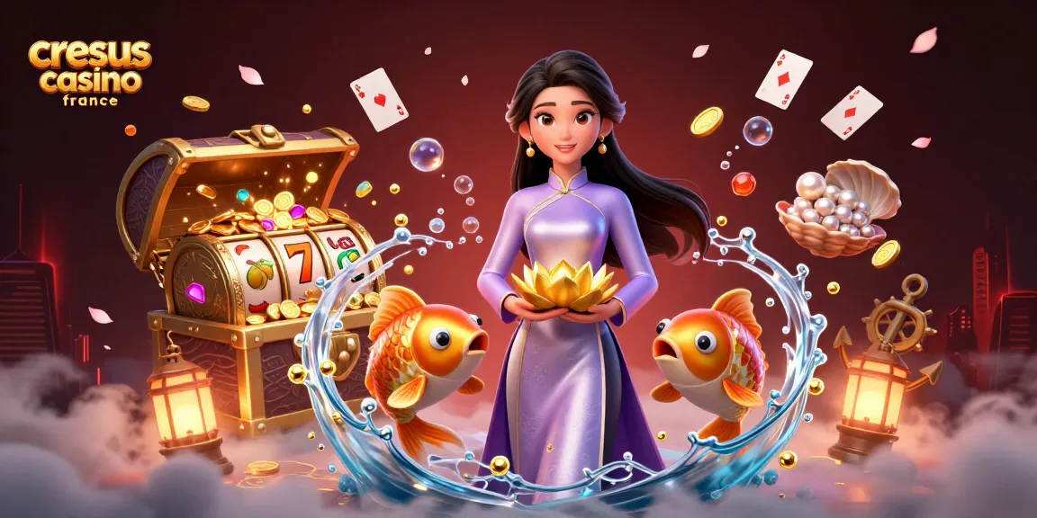 Explorez le monde passionnant de cresus casino france avec des éléments de jeu vibrants et un design de personnage élégant.