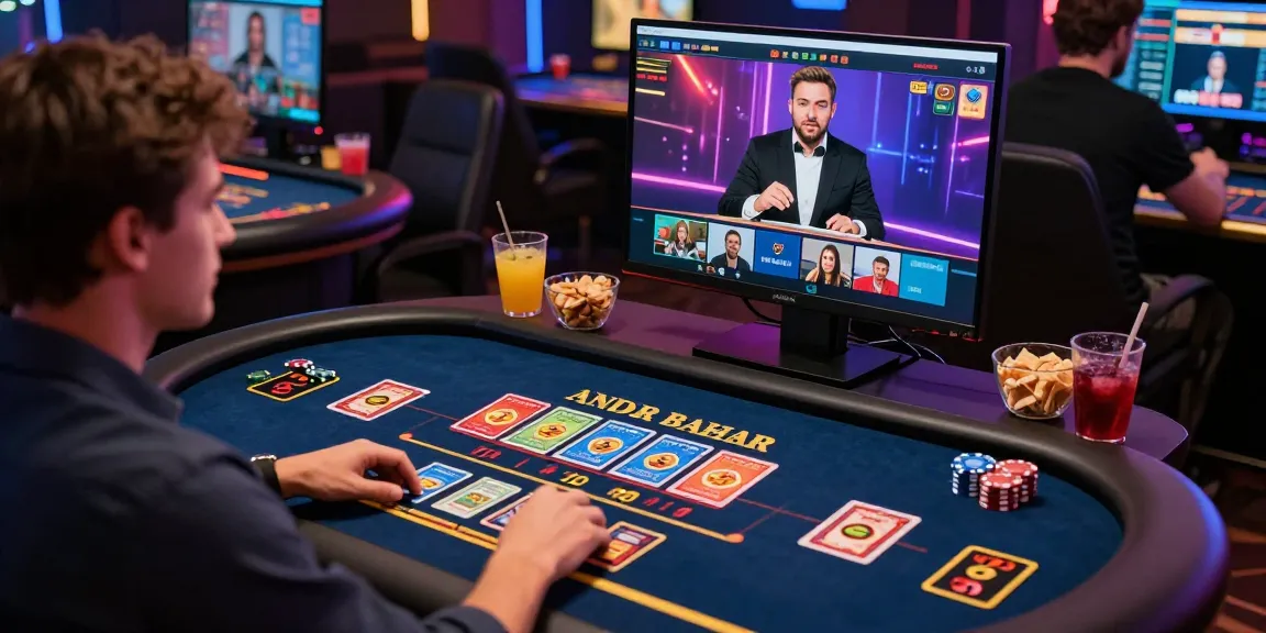 Engaging gameplay of the andar bahar casino game in a lively online casino, capturing the excitement of interactive gaming.