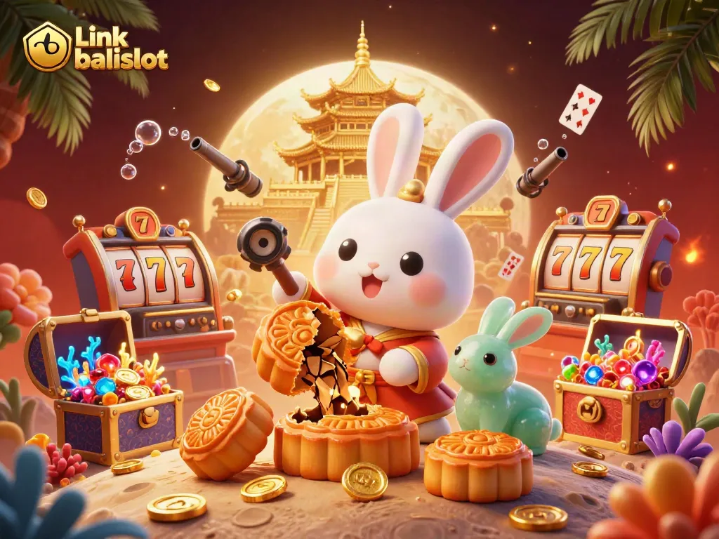 Experience exhilarating gameplay with Link balislot while enjoying colorful casino elements and a vivid lunar setting.