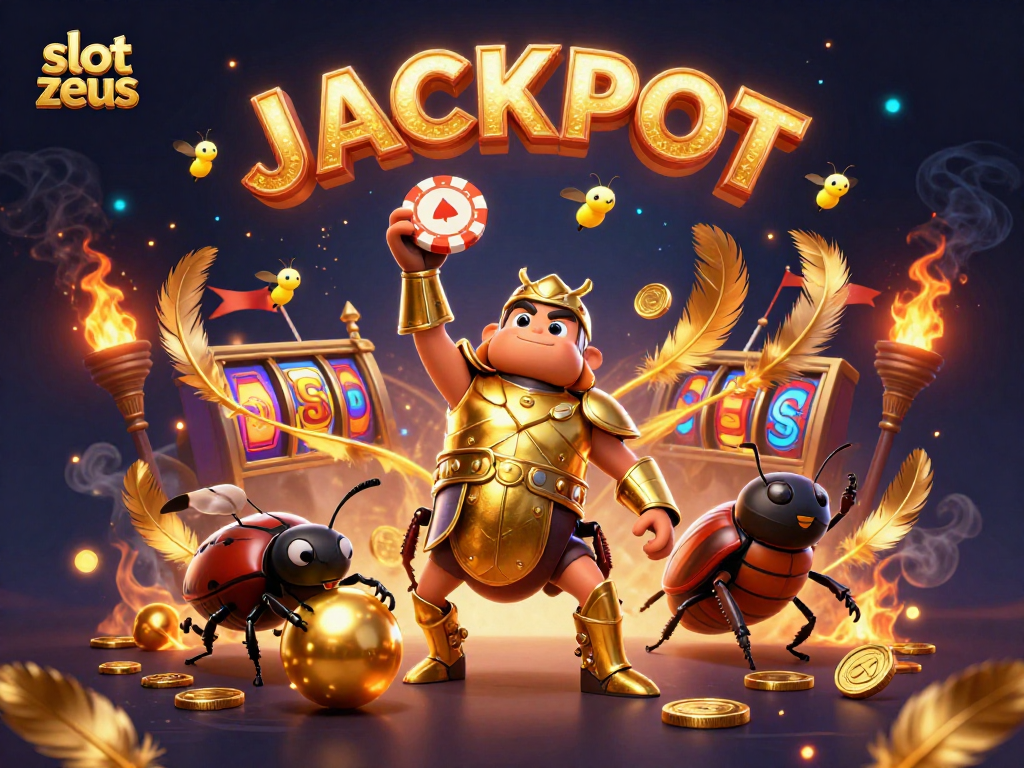 Experience thrilling wins with Slot Zeus featuring dynamic characters, vibrant graphics, and dazzling effects.