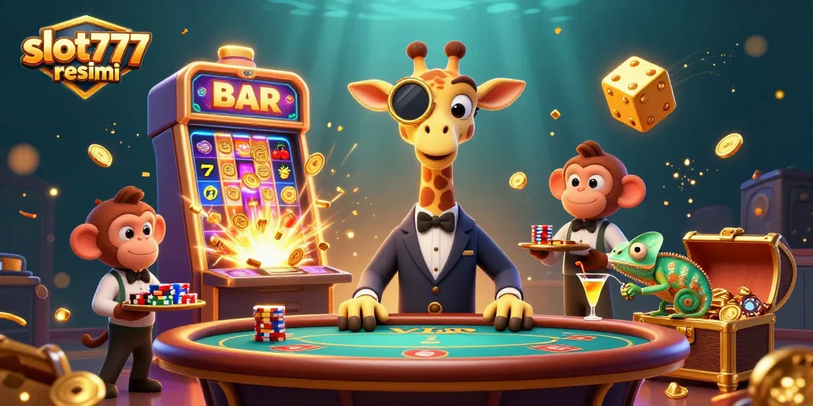 Experience the excitement of gaming at slot777 resmi with vibrant characters and jackpot celebrations.