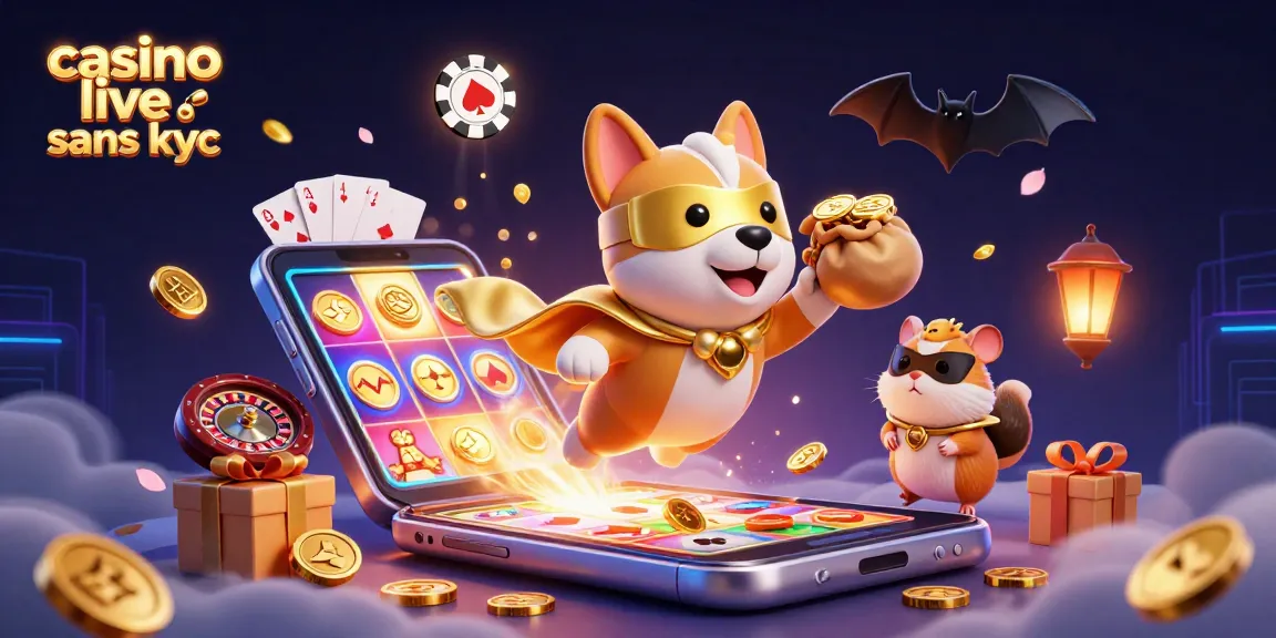 jouez à casino live sans KYC avec des illustrations animées et riches en couleurs