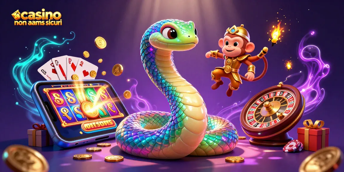 Interagisci con i casino non AAMS sicuri esplorando una vivace rappresentazione 3D di elementi di gioco animati.