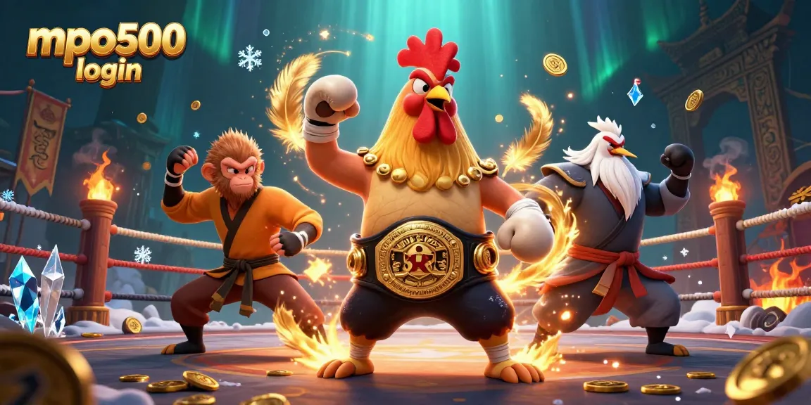 Engage in mpo500 login with competitive spirit in a dynamic casino scene featuring vibrant characters.