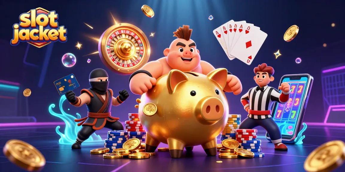 Experience the thrill of slot jackpot wins with dynamic characters in a vibrant casino scene.