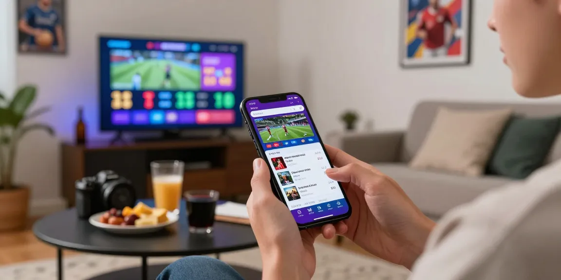 Engaging betting experience on newbet4d mobile app in a cozy living room.