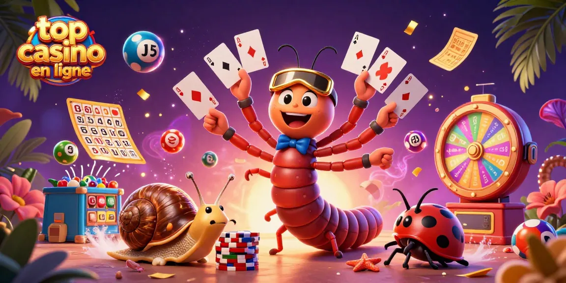 Découvrez le top casino en ligne à travers cette illustration 3D captivante des jeux et des gains