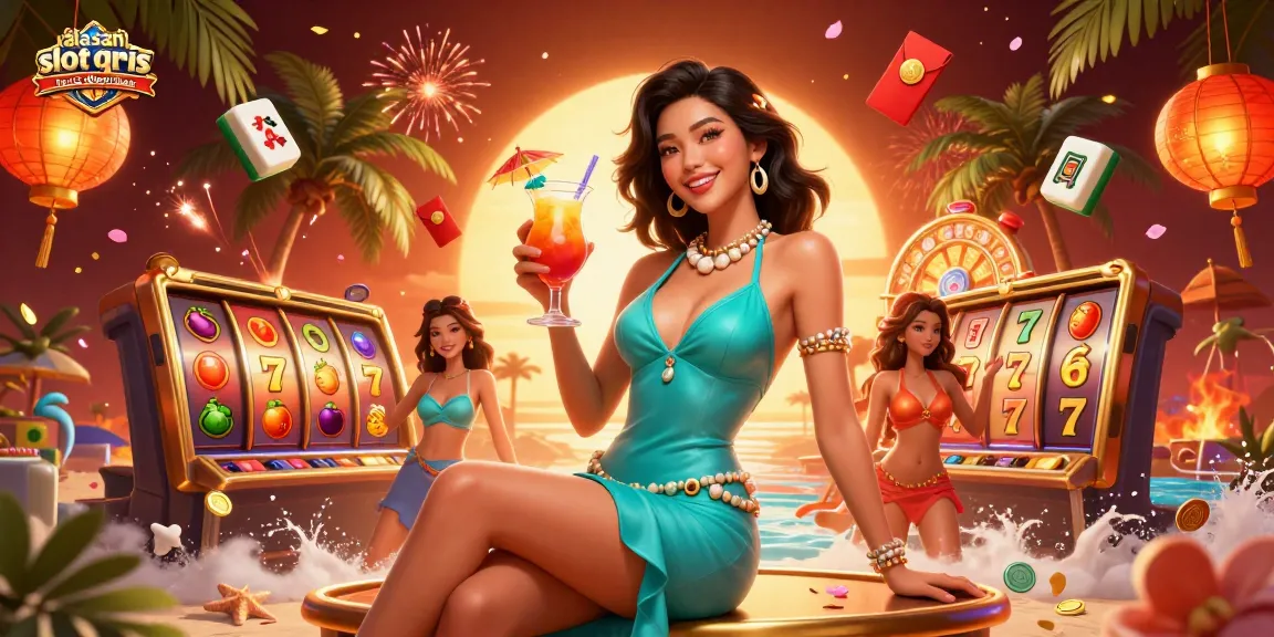 Engage with the alluring scene highlighting alasan slot qris harus dihentikan, featuring a glamorous casino atmosphere filled with vibrant game elements.