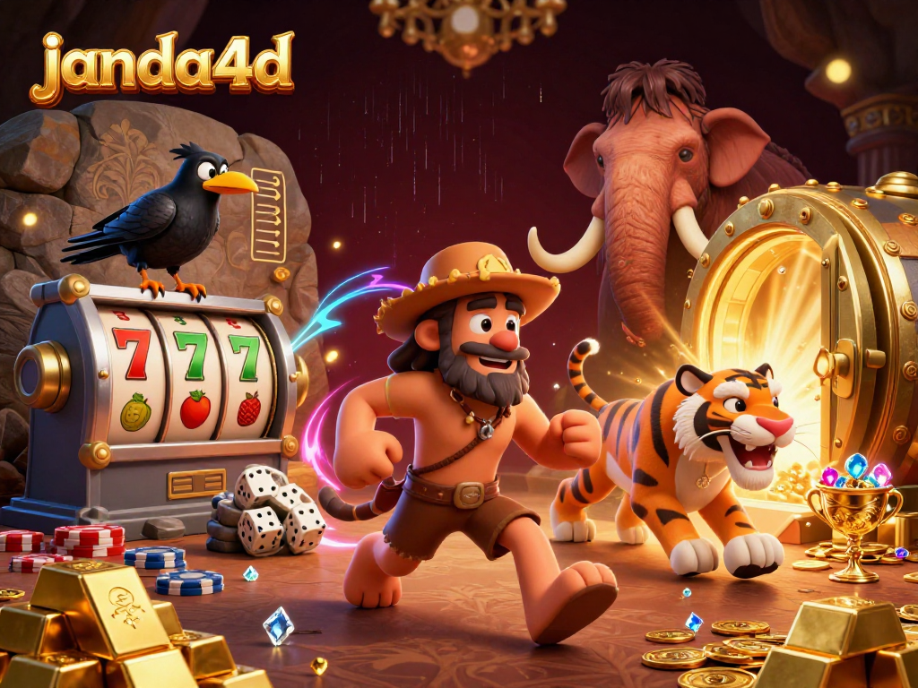 Experience thrilling wins with janda4d in this vibrant casino scene filled with adventure and excitement.